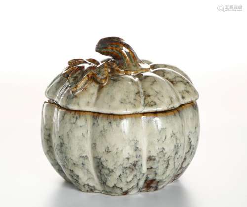 Chinese Flambe Glazed Jar