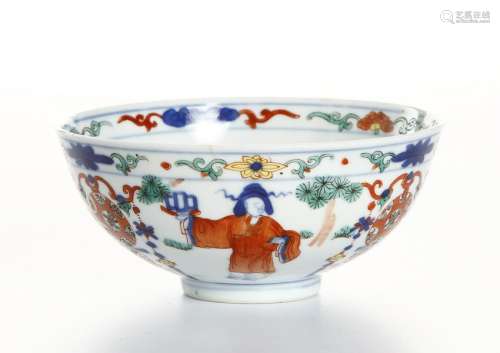 Chinese Doucai 'Figural' Bowl