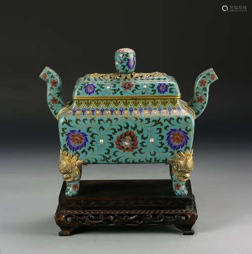 Chinese Cloisonne Censer