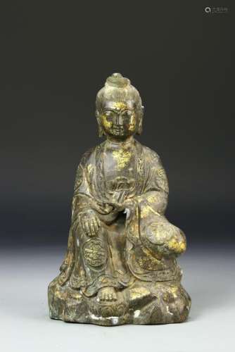 Chinese Gilt Buddha Figure