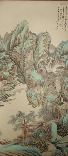 Chinese Scroll Painting of Landscape