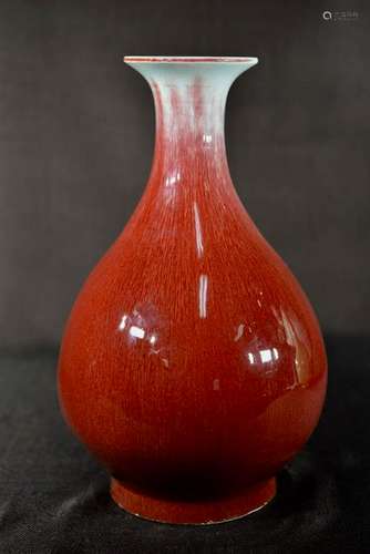 Chinese Red Porcelain Oxblood Vase