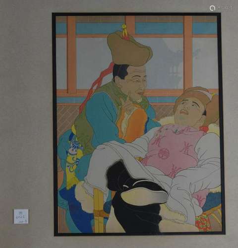 Japanese Wood Block Print - Paul Jacoulet