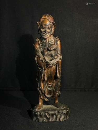 Japanese Bronze Sculpture of Lohan