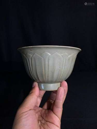 Antique Korean or Chinese Celadon Porcelain Bowl