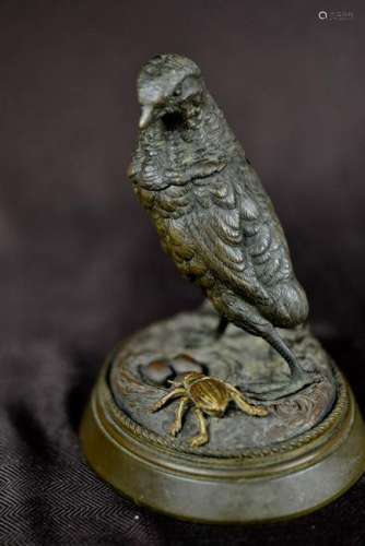 Austrian Bronze Bird Box with Beetle