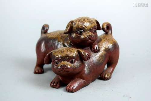 Japanese Bizen Model of Puppy Group