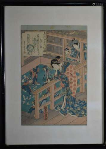 Japanese Wood Block Print - Kunisada