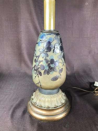 Galle Art Glass Lamp