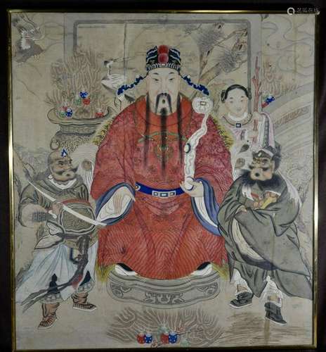 Chinese Framed Painting of Immortal