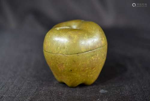 Japanese Bronze Box - Apple Form