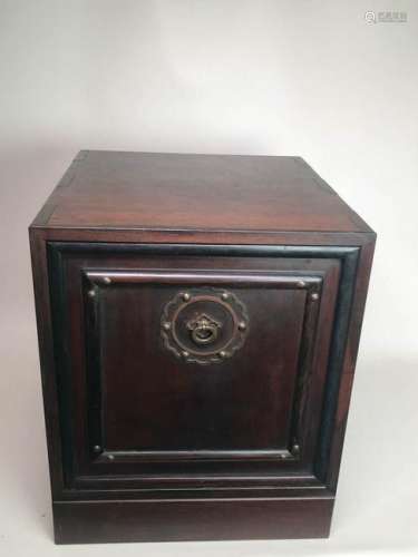 Chinese Scholar Wood Traveling Book Case