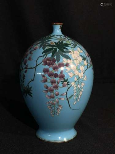 Japanese Cloisonne Vase by Gonda Hirosuke