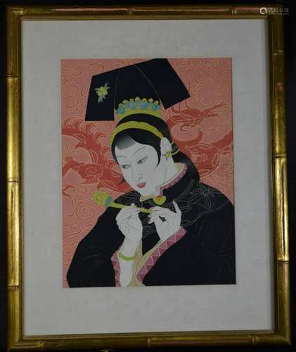 Japanese Wood Block Print - Paul Jacoulet