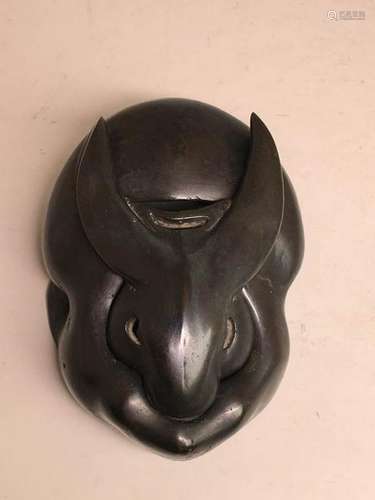 Japanese Bronze Rabbit Censer