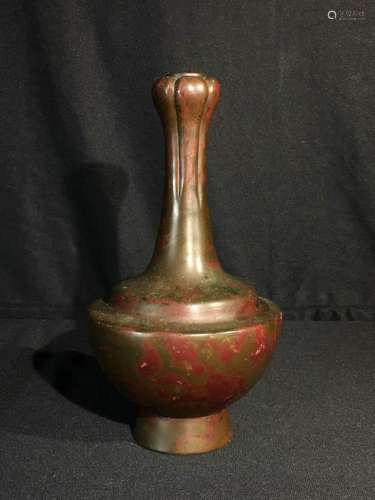 Japanese Bronze Vase - Garlic Head Shape
