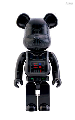 2013年作 STAR WARS DARTH VADER×MEDICOM TOY BE@RBRICK 1000% 星球大战 达斯维达「黑武士」 彩绘 搪胶