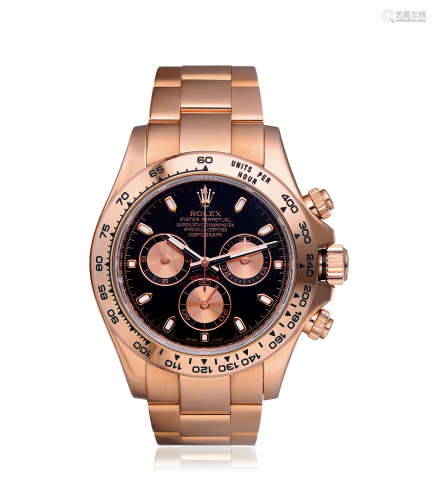 约2010年 ROLEX 劳力士迪通拿18K玫瑰金链带腕表