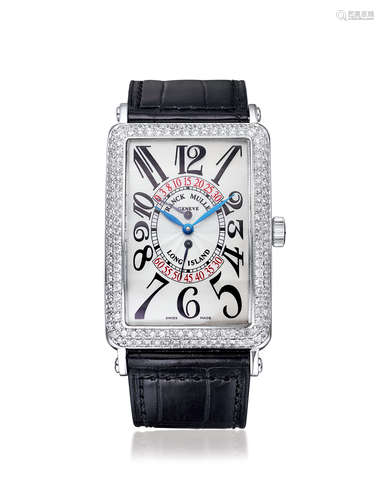 约2015年 FRANCK MULLER 法穆兰18K白金镶钻腕表