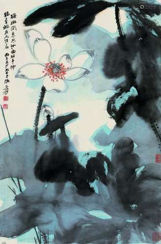 ZHANG DAQIAN ( 1899 - 1983), LOTUS