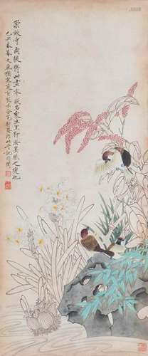 YU FEIAN (ATTRIBUTED TO, 1899-1959), BIRD AND FLOWER