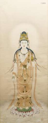 ANONYMOUS, A CHINESE PAINTING OF GUANYIN