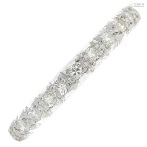 A diamond full eternity ring.Estimated total diamond