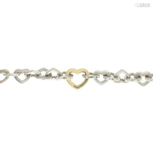 A heart bracelet, by Tiffany & Co.Signed Tiffany &