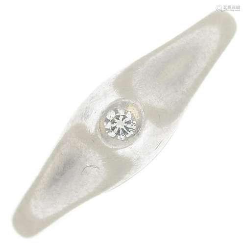 A diamond single stone ring, by Elsa Peretti for