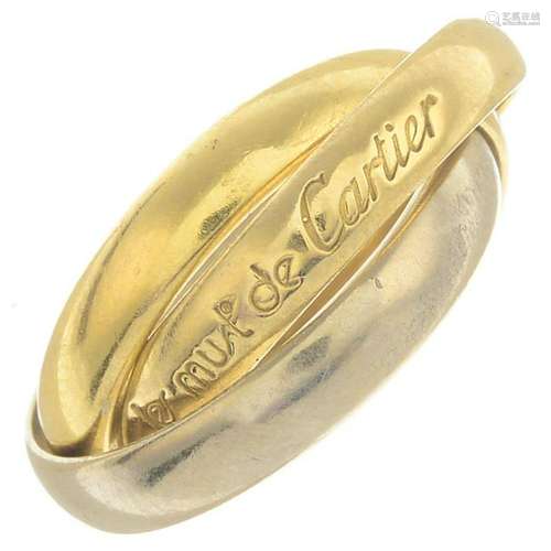 An 18ct gold 'les must de Cartier Trinity' ring by