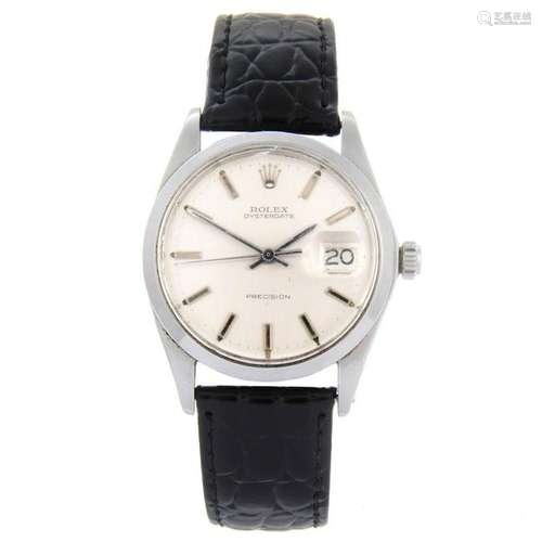 ROLEX - a gentleman's Oysterdate Precision wrist watch.