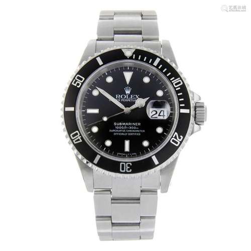 ROLEX - a gentleman's Oyster Perpetual Date Submariner