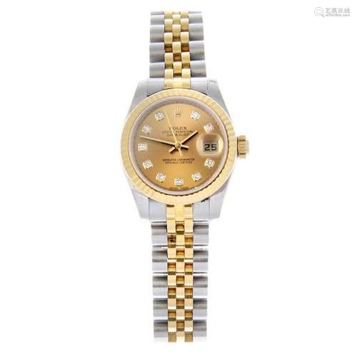 ROLEX - a lady's Oyster Perpetual Datejust bracelet