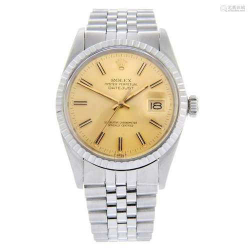 ROLEX - a gentleman's Oyster Perpetual Datejust