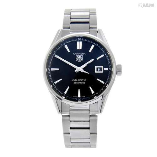 TAG HEUER - a gentleman's Carrera Calibre 5 bracelet