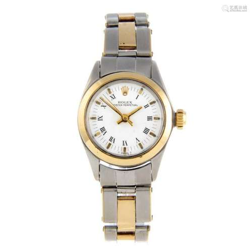 ROLEX - a lady's Oyster Perpetual bracelet watch. Circa