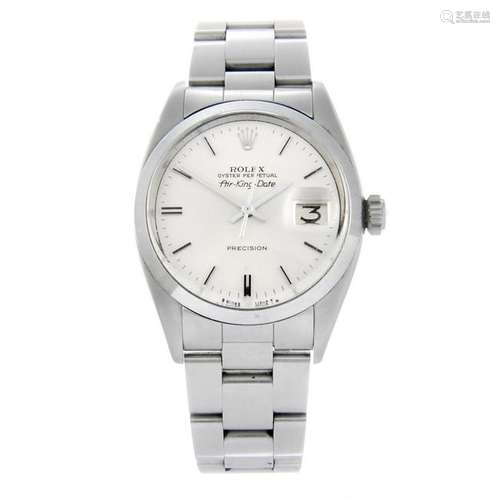 ROLEX - a gentleman's Oyster Perpetual Air-King-Date