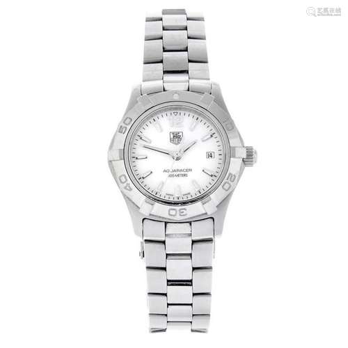 TAG HEUER - a lady's Aquaracer bracelet watch.