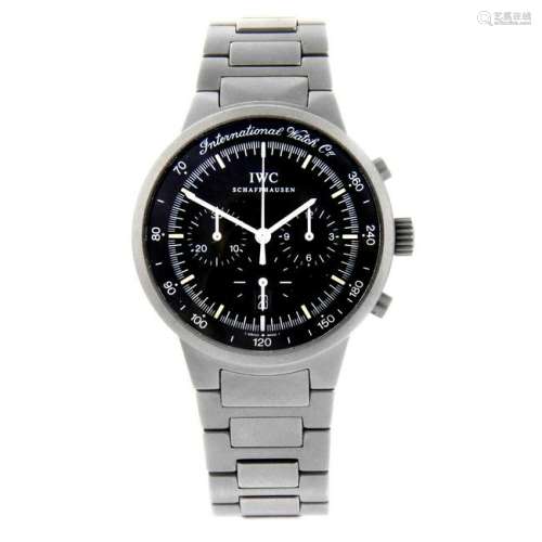 IWC - a gentleman's GST chronograph bracelet watch.