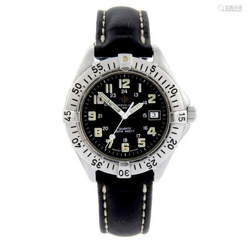 BREITLING - a gentleman's Colt wrist watch. Stainless