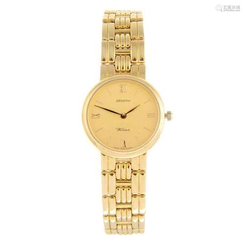 ZENITH - a lady's Winsor bracelet watch. 18ct yellow