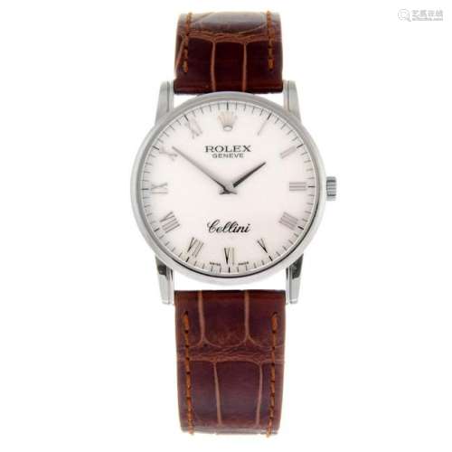 ROLEX - a gentleman's Cellini wrist watch. Circa 2007.