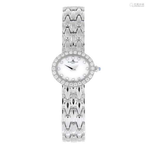 BAUME & MERCIER - a lady's bracelet watch. 18ct white