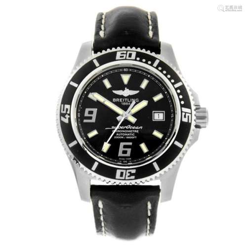 BREITLING - a gentleman's SuperOcean 44 wrist watch.