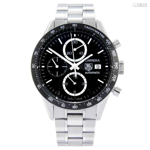 TAG HEUER - a gentleman's Carrera chronograph bracelet