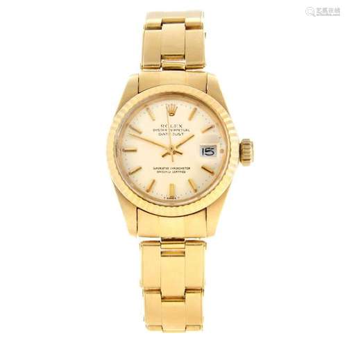 ROLEX - a lady's Oyster Perpetual Datejust bracelet