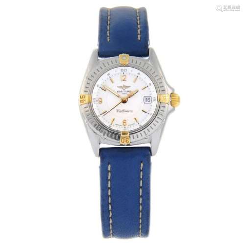 BREITLING - a lady's Callistino wrist watch. Stainless