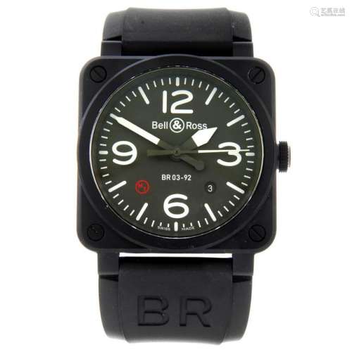 BELL & ROSS - a gentleman's BR03-92 wrist watch.