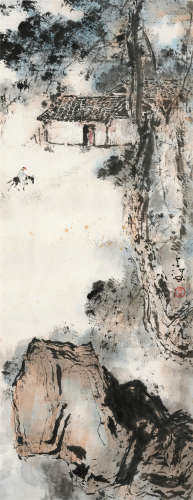 杨善深（1913～2004） 归园田居 镜框 设色纸本