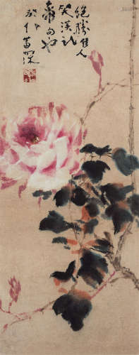 杨善深（1913～2004） 1963年作 玫瑰 立轴 设色纸本